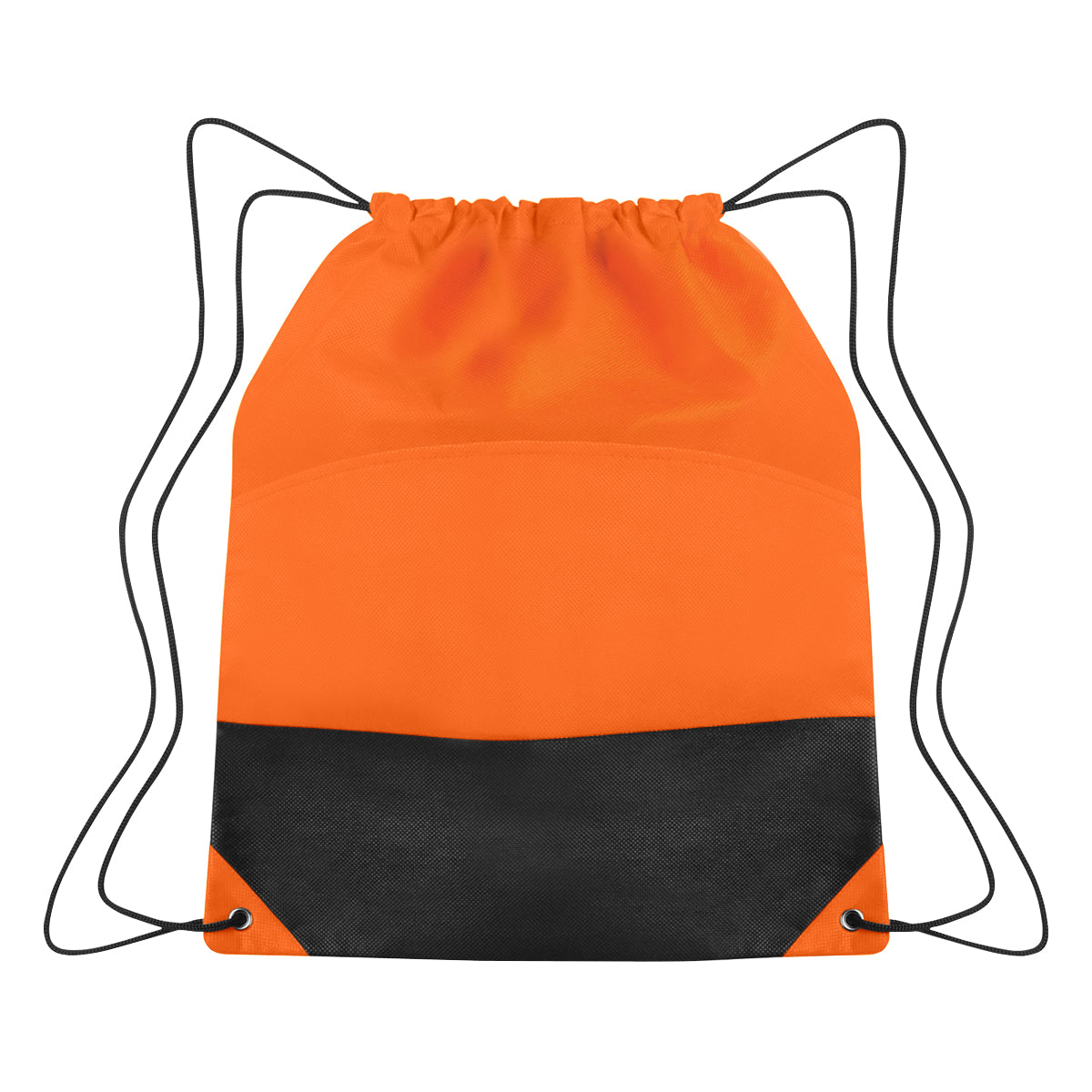Non-woven Two-tone Drawstring Sports Pack