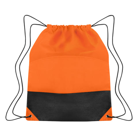 Non-woven Two-tone Drawstring Sports Pack