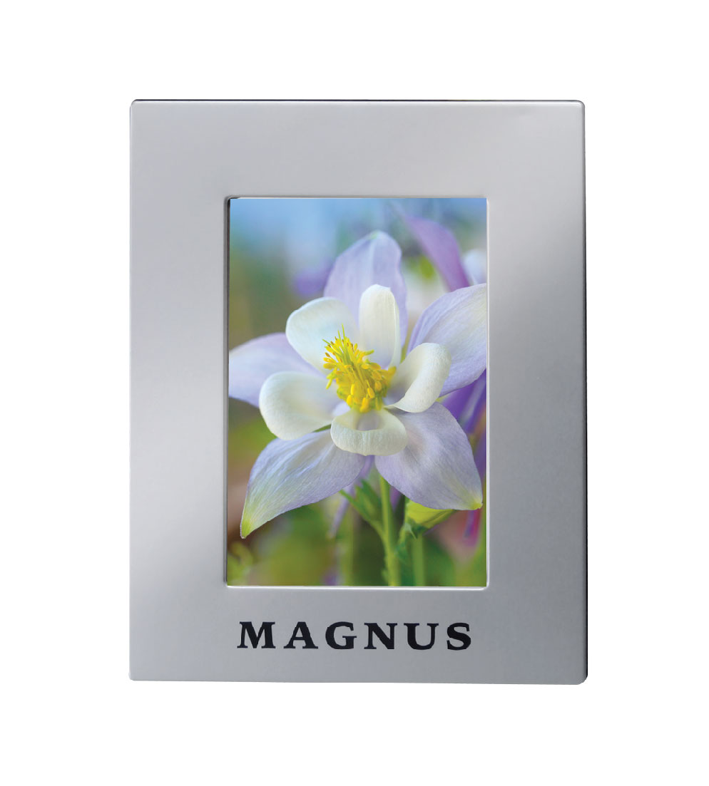 4" x 6" Aluminum finish picture frame (3-5 Days)