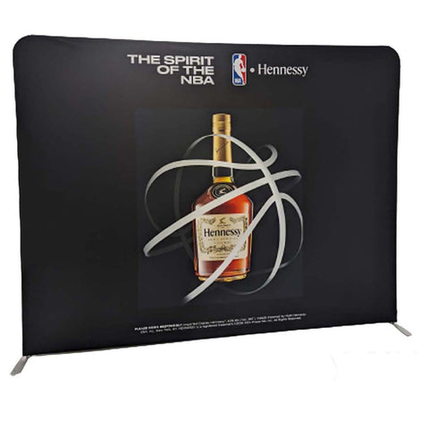 24 Hr Express - 8'W x 8'H EuroFit Straight Wall Display Kit, with Full Color Graphics Double Sided