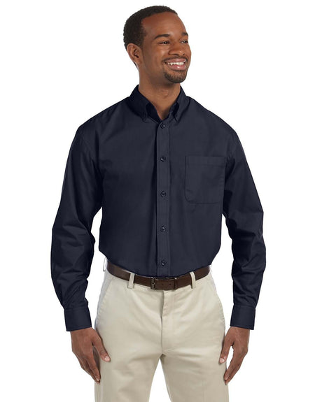 Harriton Men's 3.1 oz. Essential Poplin