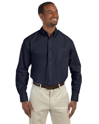 Harriton Men's 3.1 oz. Essential Poplin