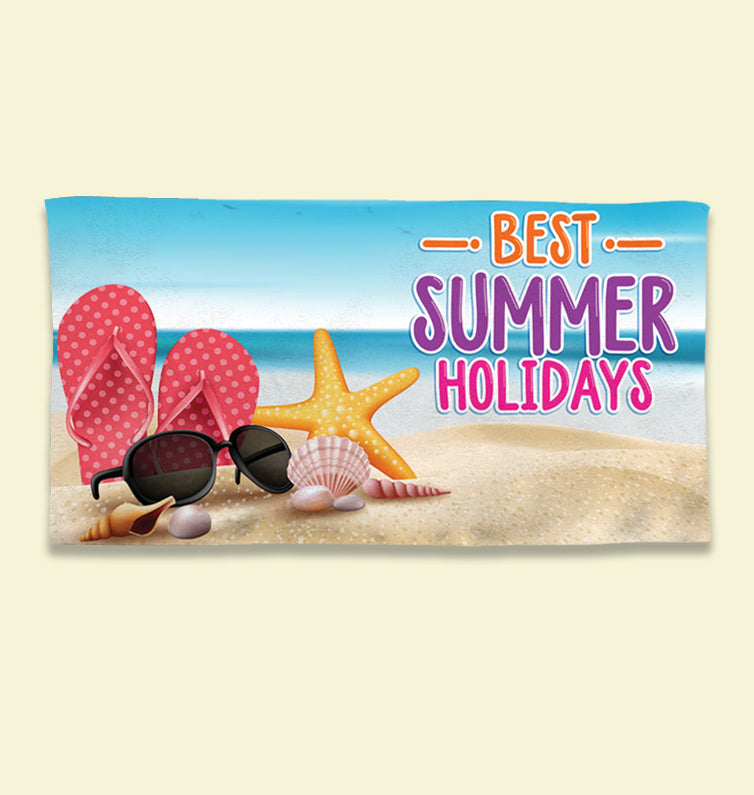 Premium Sublimated PolyCotton Beach Towel 30x60
