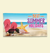 Premium Sublimated PolyCotton Beach Towel 30x60