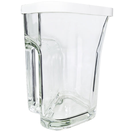 Calypso 35.25oz clear glass jug with white lid