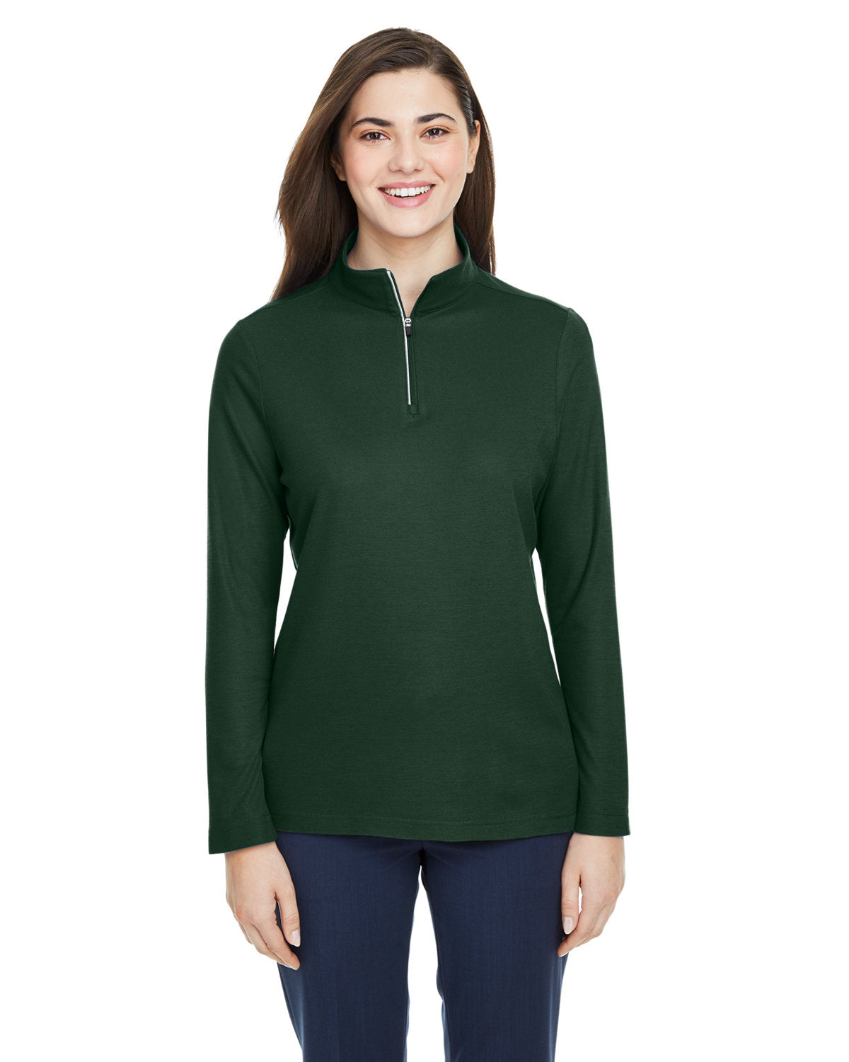 CORE 365 Ladies' Fusion ChromaSoft? Pique Quarter-Zip