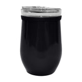 8 Oz. Glass And Stainless Steel Wine Tumbler