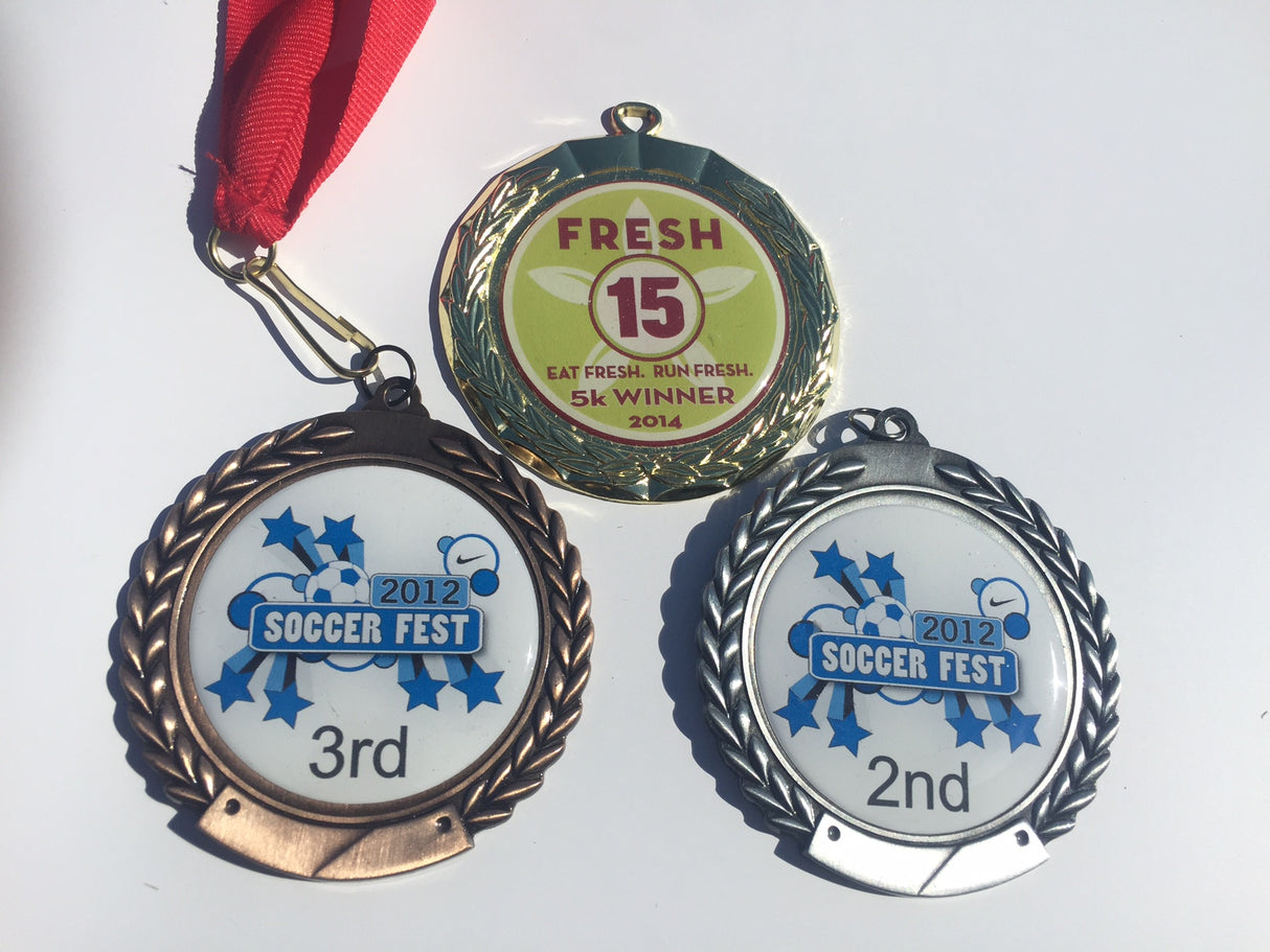 Medal with Full Color Domed Label