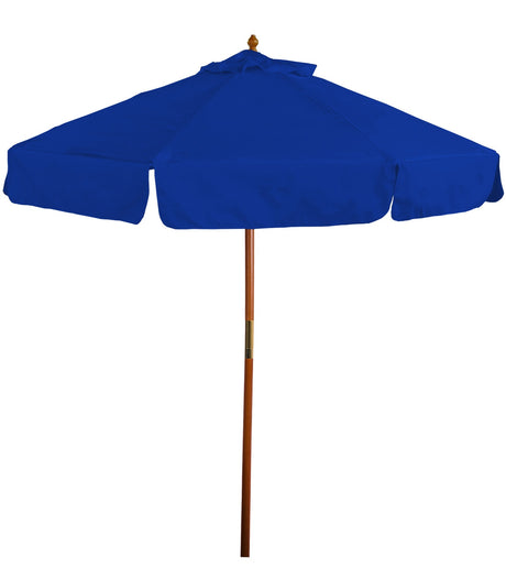 7' Wooden Market Umbrella with Valence
