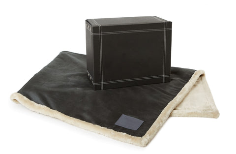 Faux Leather Throw (Laser Patch)