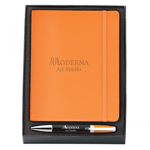 MELODY 2-TONE NEOSKINreg; PEN JOURNAL GIFT KIT