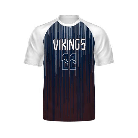 Holloway Youth White Sleeve Freestyle Semi-Sublimated Raglan Tee