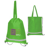 Double Feature Non-woven Drawstring Tote Bag