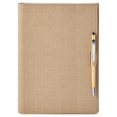 Linen Refillable Hard Cover Journal Combo