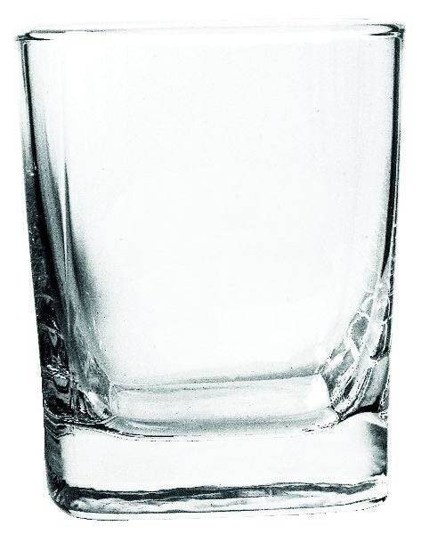 ~Square Mini 10.5oz glass Set of 2 in a Mystique gift box