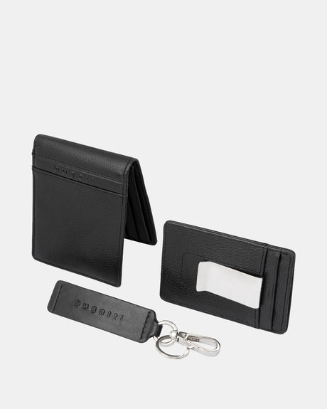Bugatti-3 PCS Box Set (Slim Wallet, ey Chain & Card Case