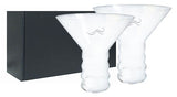 ~Martini, 10 3/8 RIEDEL crystal cocktail glass S/2 in an Onyx black gift box