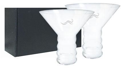 ~Martini, 10 3/8 RIEDEL crystal cocktail glass S/2 in an Onyx black gift box