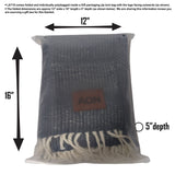 48 Hr Quick Ship - Wool Blanket Deluxe, 50x60, with Lasered logo patch, NO SETUP CHARGE