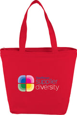 Maine 8oz Cotton Canvas Zippered Tote