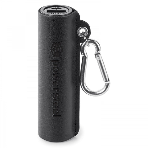GENUINE LEATHER 2,200 mAh UL CERTIFIED POWER BANK