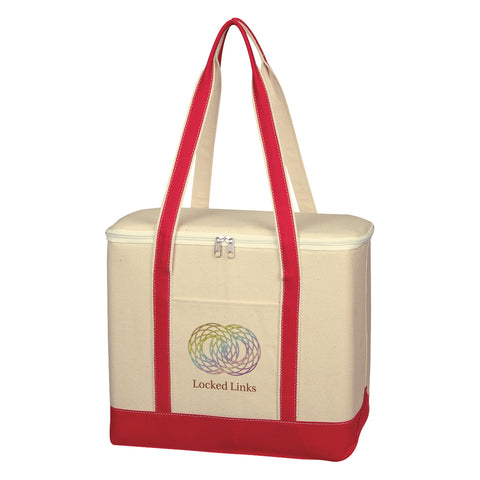 Large Cotton Canvas Cooler Bag