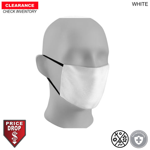 Individually Polybagged Sublimated 2ply Antimicrobial Face Mask available in EVERY COLOR
