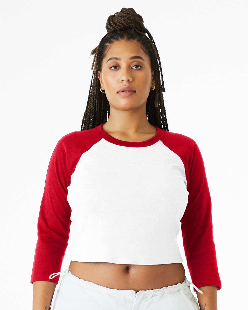 Bella+Canvas Women's Micro Rib 3/4 Raglan Sleeve Baby Tee