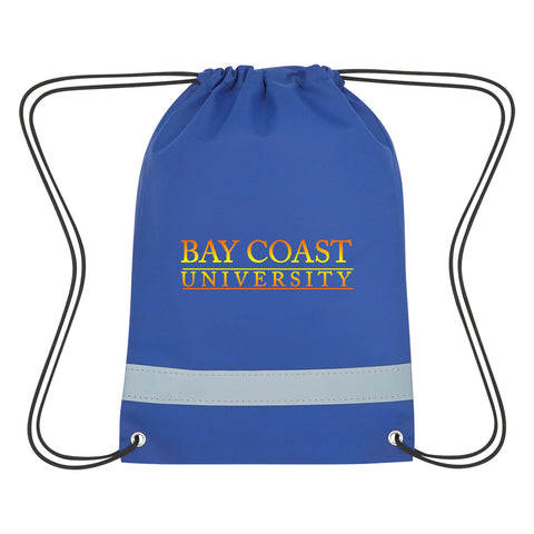 Lil' Bit Reflective Non-woven Drawstring Bag