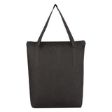 Crosshatch Non-woven Zippered Tote Bag