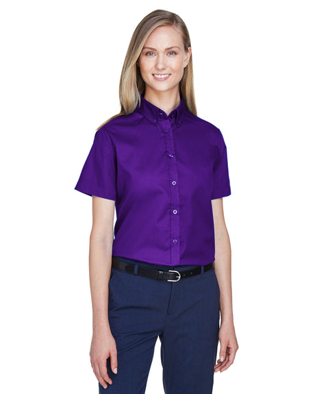 CORE 365 Ladies' Optimum Short-Sleeve Twill Shirt