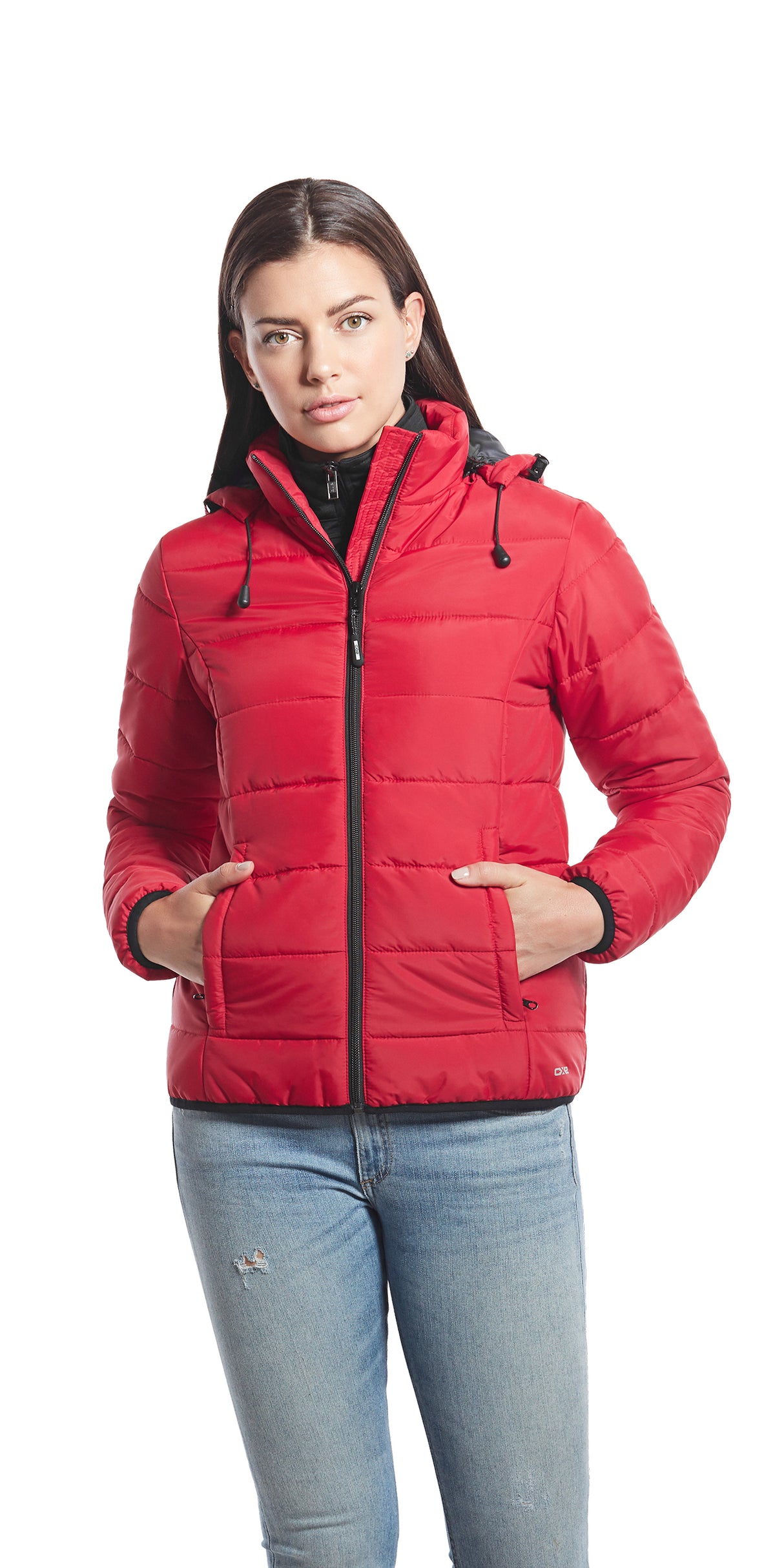 Glacial Ladies Puffy Jacket w/Detachable Hood