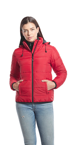 Glacial Ladies Puffy Jacket w/Detachable Hood