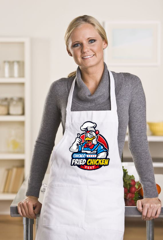 100% Spun Polyester Full Length Sublimated Apron