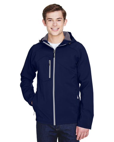 000179 NORTH END Men's Prospect Two-Layer Fleece Bonded Soft Shell Hooded Jacket