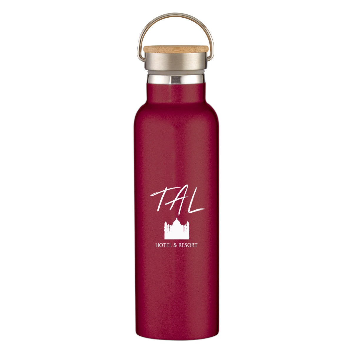 21 Oz. Liberty Stainless Steel Bottle With Wood Lid