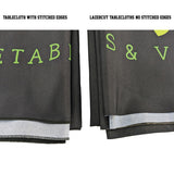 8' LazerCut 4-Sided Sublimated Tablecloth, Drape Style, Closed Back