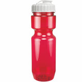 22 Oz. Translucent Bike Bottle w/ Flip Top Lid