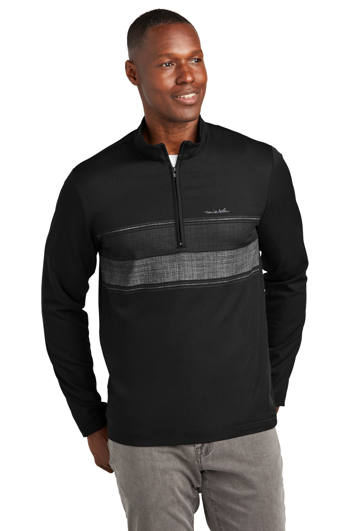 1/4 Zip TravisMathew Balboa Chest Stripe