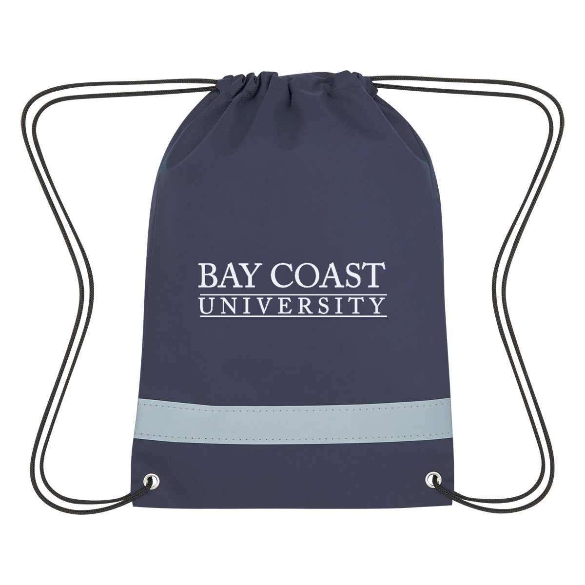 Lil' Bit Reflective Non-woven Drawstring Bag