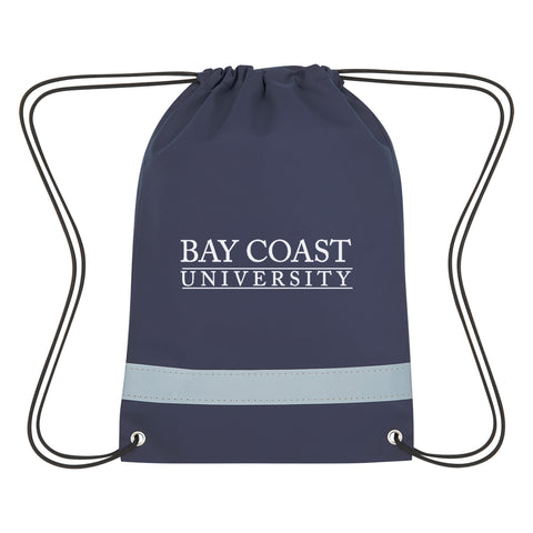 Lil' Bit Reflective Non-woven Drawstring Bag