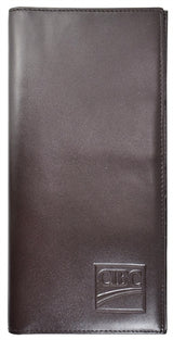 Passport & Ticket Holder brown top grain milled nappa leather