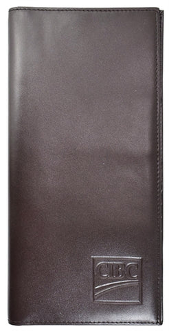 Passport & Ticket Holder brown top grain milled nappa leather