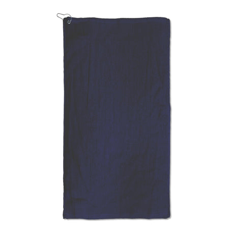 100% Cotton Velour Golf Towel with Grommet & Hook - 16"x30"