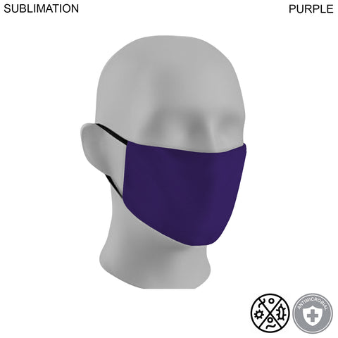 Sublimated 2ply Antimicrobial Cloth Face Mask Available In EVERY COLOR