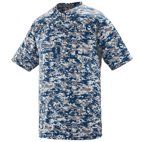 Youth Digi Camo Wicking Two-Button Jersey