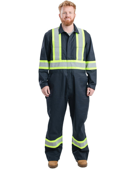Berne Apparel Men's Safety Striped Gasket Unlined Coverall