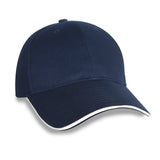 Constructed Mid Weight Brushed Cotton Twill Sandwich Cap