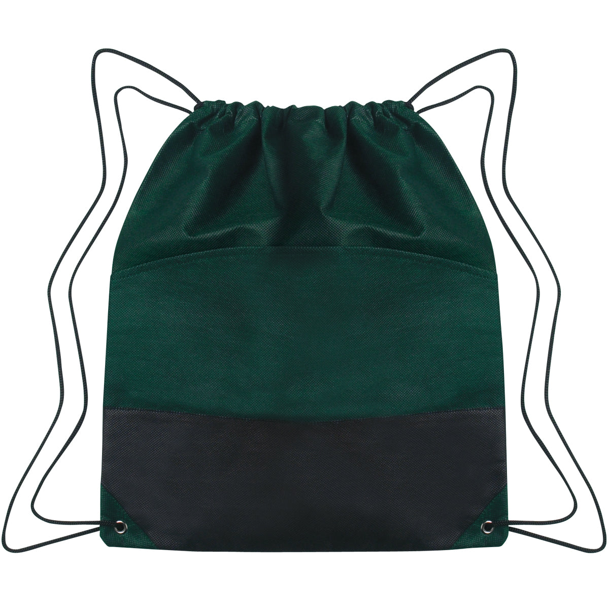 Non-woven Two-tone Drawstring Sports Pack