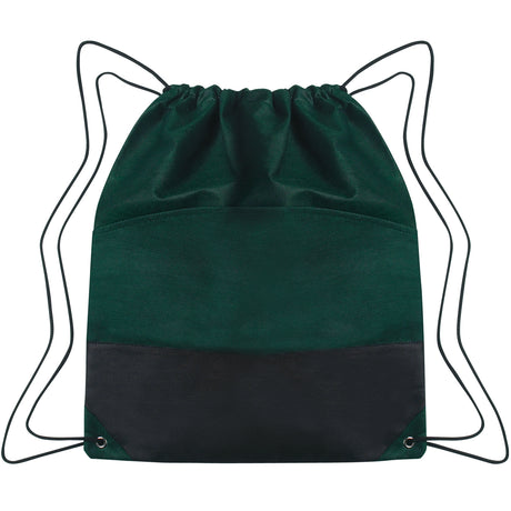 Non-woven Two-tone Drawstring Sports Pack